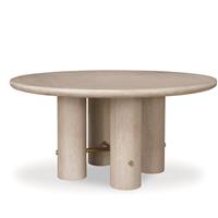 Cadence Round 64” Dining Table - Sand Cerused